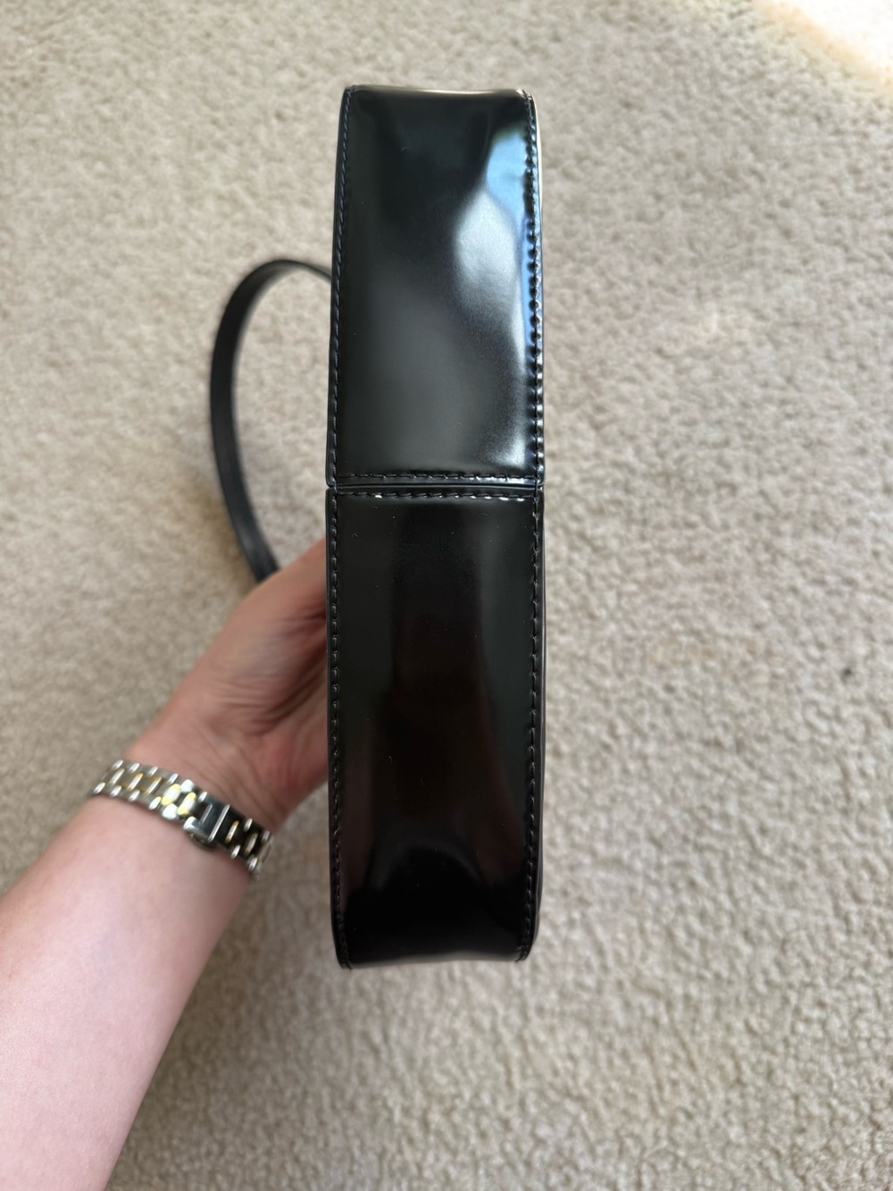 EUC STAUD Black Leather Ollie Handbag - Picture 6 of 8